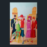 Art Deco Oil painting Poster<br><div class="desc">Art Deco Fashion Artwork
This oil painting is from my Art Deco collection created using professional grade oil paint on stretched gallery wrapped canvas.</div>