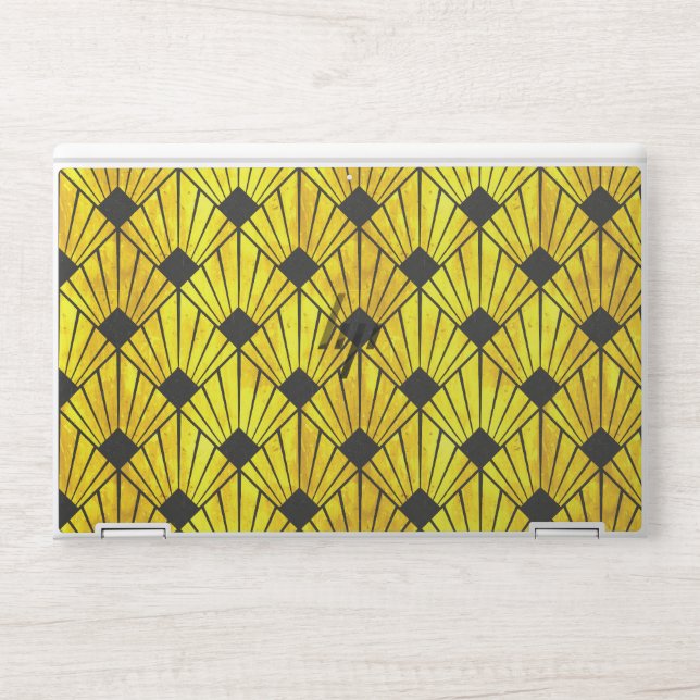 Art deco on HP laptop skin (Front)