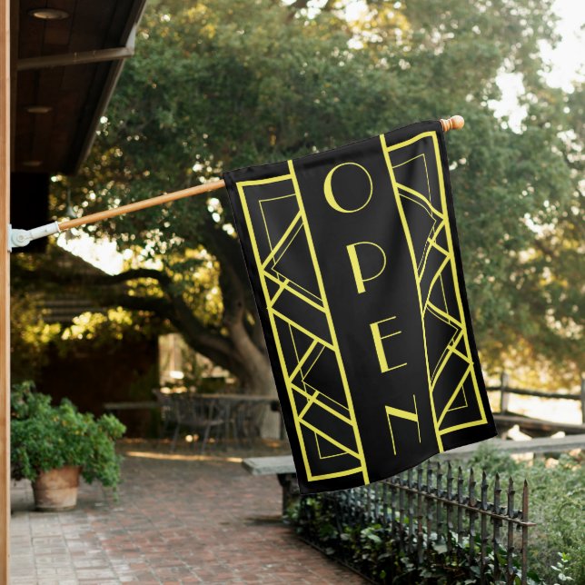 Art Deco Open Sign (In SItu)