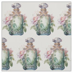 Art Deco Opulence perfume bottle Green Fabric