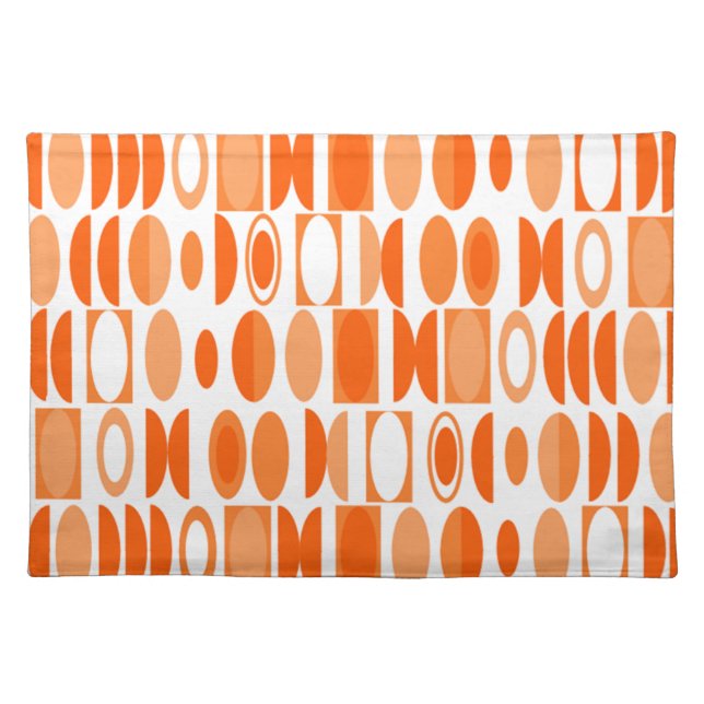 Art Deco Ovals  Cloth Placemat (Front)