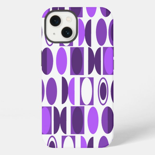 Art Deco Ovals Iphone Case (Back)
