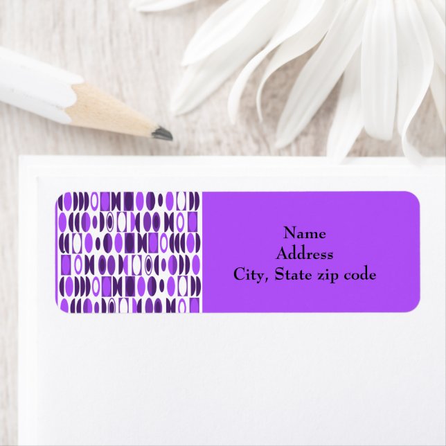 Art Deco Ovals Label (Insitu)