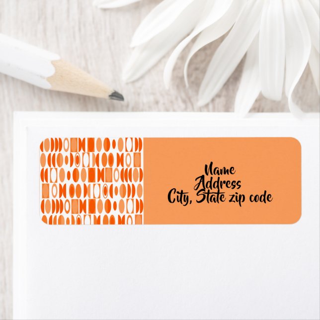 Art Deco Ovals Label (Insitu)