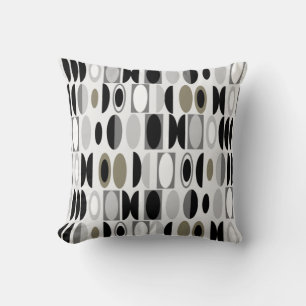 Art Deco Ovals  Throw Pillow