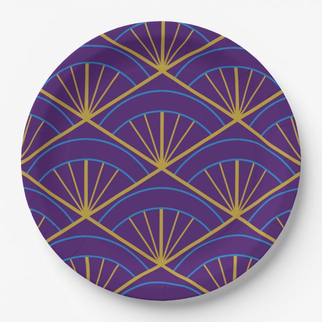 Art Deco Paper Plates (Front)