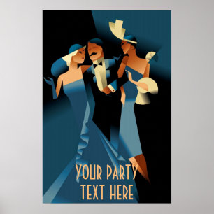 Art Deco Party Poster