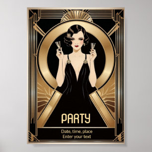 Art Deco Party Poster
