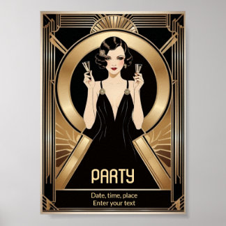 Art Deco Party Poster