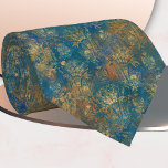 Art Deco Patina Neck Tie<br><div class="desc">Design features an art deco pattern on a patina texture background,  in shades of gold,  blue,  brown,  and orange.</div>