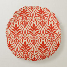 Art Deco Pattern 01 - Dali's Red on Off-White