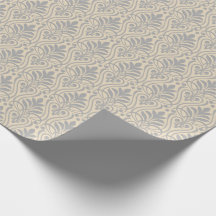 Art Deco Pattern 01 - Spanish Gray on Off-White