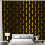 Art Deco Pattern 03 - Deco Gold 2 on Black Wallpaper<br><div class="desc">Art Deco Pattern 03 - Deco Gold 2 on Black</div>