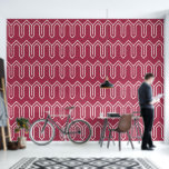 Art Deco Pattern 05 - Light Pink on Raspberry Pink Wallpaper<br><div class="desc">Art Deco Pattern 05 - Light Pink on Raspberry Pink</div>