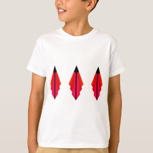 Art Deco Pattern 3 in Red T-Shirt