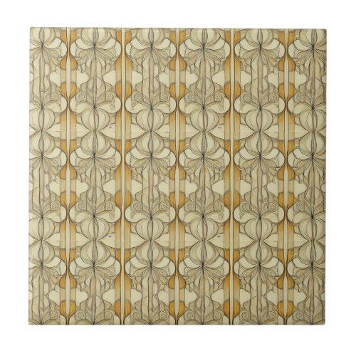 Art Deco Pattern Ceramic Tile