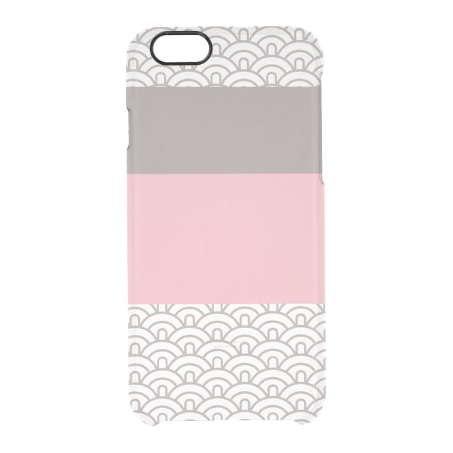 Art Deco Pattern Clear iPhone Case (Back)