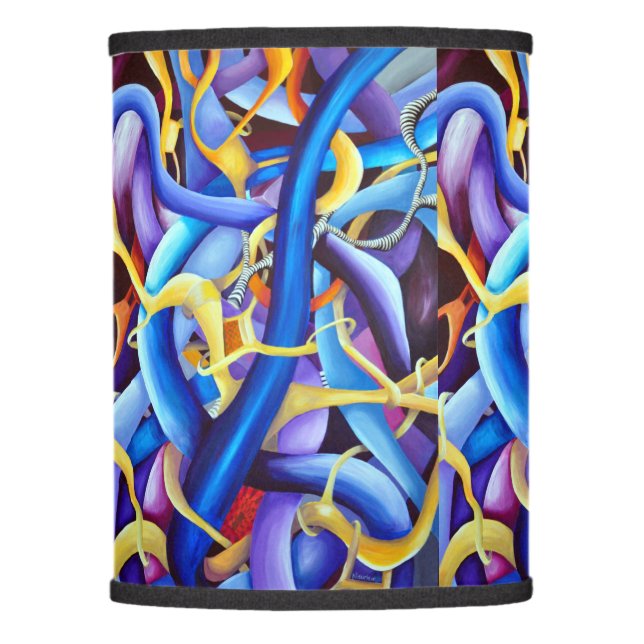 Art Deco pattern - depth and optical illusion Lamp Shade (Front)