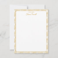 Art Deco Pattern Elegant Gatsby Custom Stationery