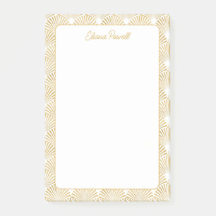 Art Deco Pattern Elegant Gatsby Custom Stationery Post-it Notes