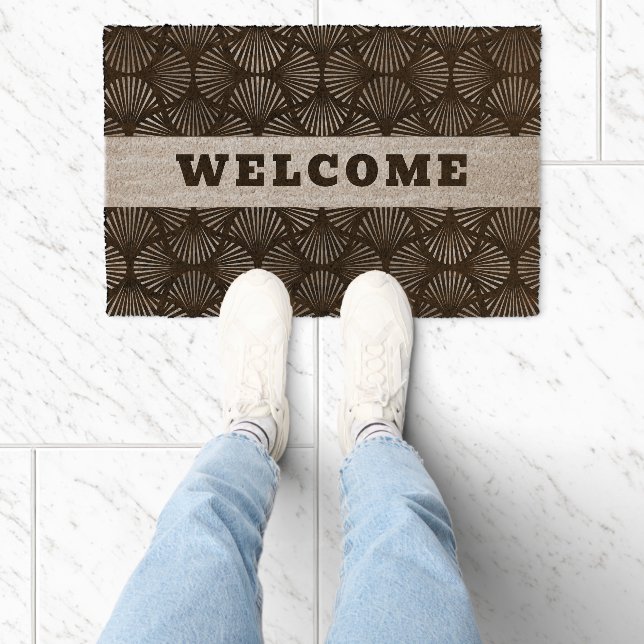 Art Deco Pattern  Fiber Doormat (Insitu)