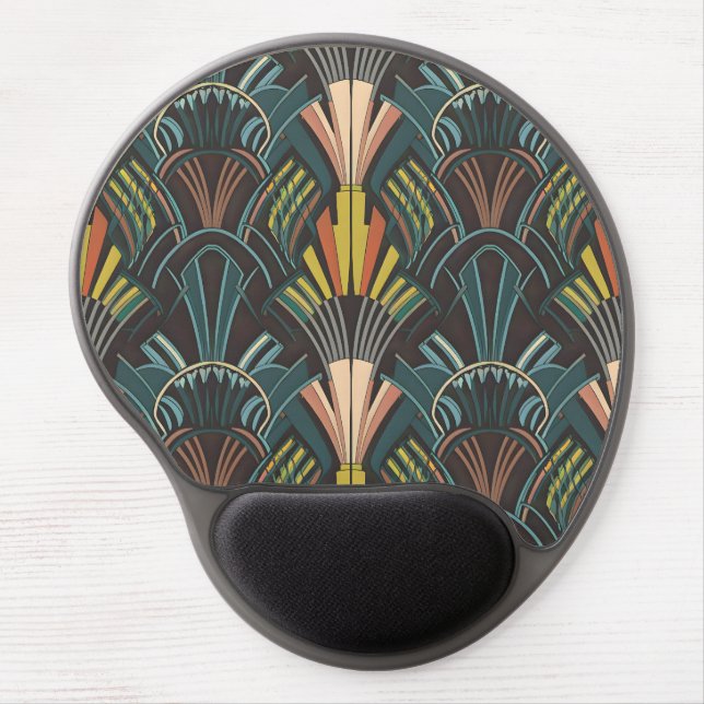 Art Deco pattern Gel Mousepad | d.jemmes (Front)