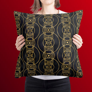 Art Deco pattern in black & gold 