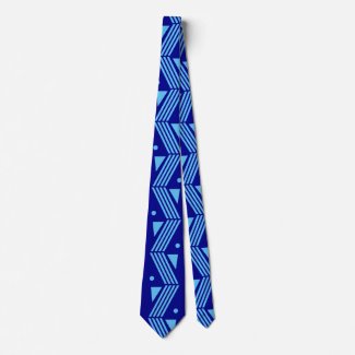 art deco pattern  - in dark&sky blue