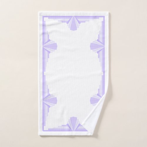 Art Deco Pattern in Lilac Hand Towel