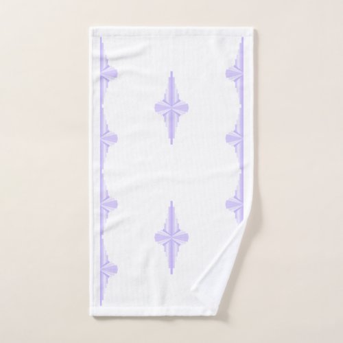 Art Deco Pattern in Lilac Hand Towel