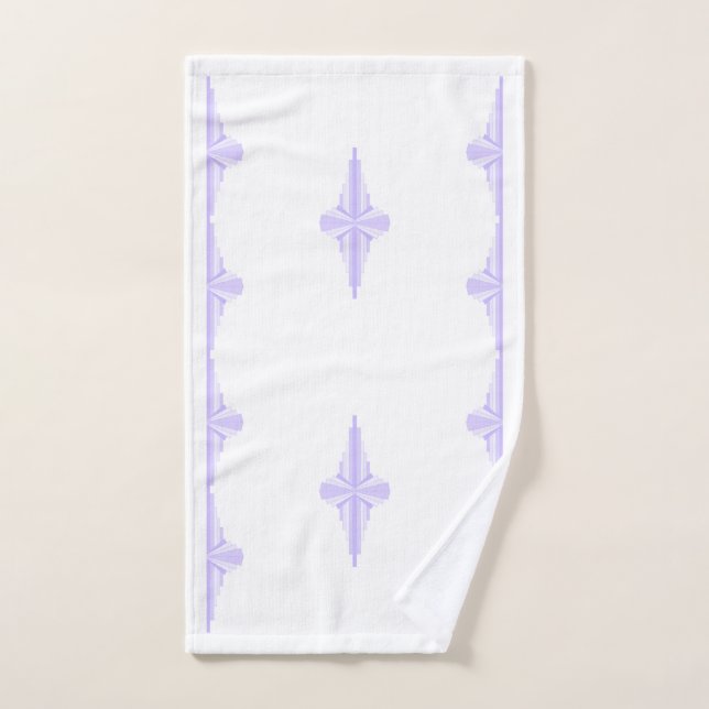 Art Deco Pattern in Lilac Hand Towel (Hand Towel)