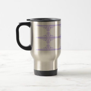 Art Deco Pattern in Lilac Travel Mug