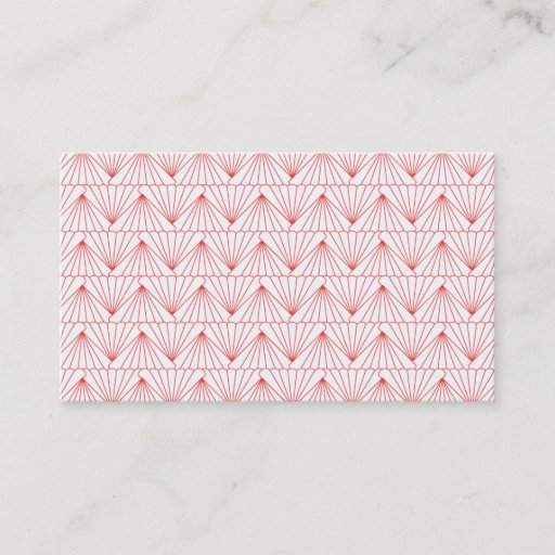 Customizable ART DECO PATTERN in RED Business Card Templates