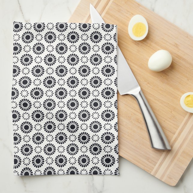 Art Deco Pattern Kitchen Towel (Quarter Fold)