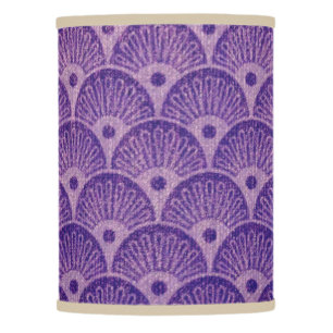Art deco pattern,Purple fan pattern, belle époque, Lamp Shade