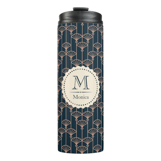 Art deco pattern thermal tumbler (Front)