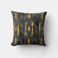 Art Deco Pattern Throw Pillow