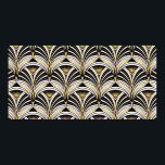 Art Deco pattern. Vintage gold black white backgro Poster<br><div class="desc">Art Deco pattern. Vintage gold black white background. Luxury seamless ornament. Roaring twenties motif</div>
