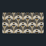 Art Deco pattern. Vintage gold black white backgro Poster<br><div class="desc">Art Deco pattern. Vintage gold black white background. Luxury seamless ornament. Roaring twenties motif</div>