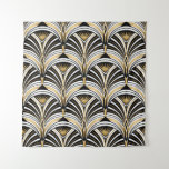 Art Deco pattern. Vintage gold black white backgro Tapestry<br><div class="desc">Art Deco pattern. Vintage gold black white background. Luxury seamless ornament. Roaring twenties motif</div>