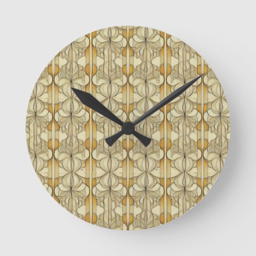 Art Deco Pattern Wall Clock