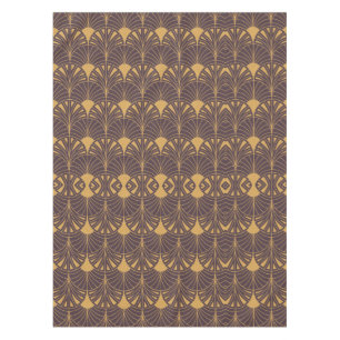Art Deco pattern with fan-shaped motifs  Tablecloth