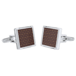 Art Deco pattern with geometric diamond shapes Cufflinks