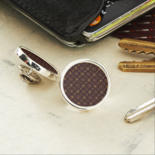 Art Deco pattern with geometric diamond shapes Lapel Pin