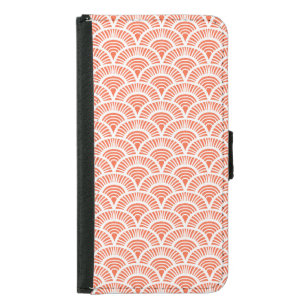 Art Deco Pattern with Scale Motifs. Samsung Galaxy S5 Wallet Case