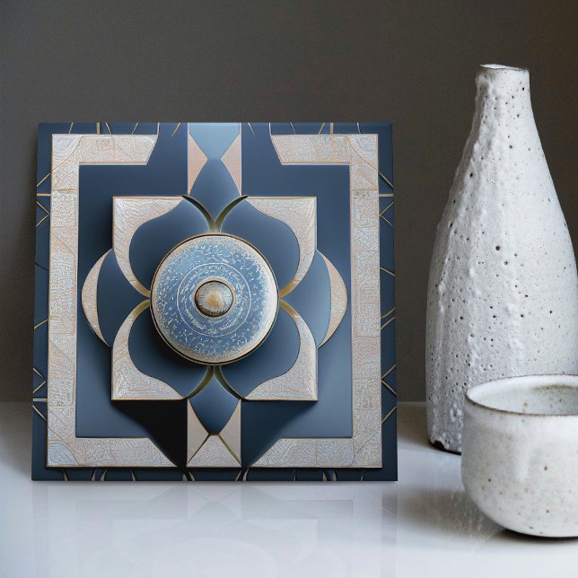 Art Deco Patterned Wall Decor Art Nouveau Ceramic  Tile (Creator Uploaded)