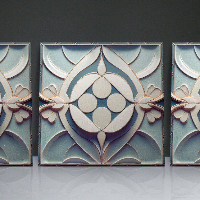 Art Deco Patterned Wall Decor Art Nouveau Ceramic  Tile (Creator Uploaded)