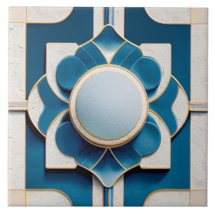 Art Deco Patterned Wall Decor Art Nouveau Ceramic Tile