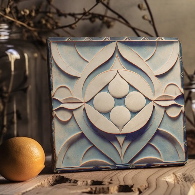 Art Deco Patterned Wall Decor Art Nouveau Trivet (Creator Uploaded)