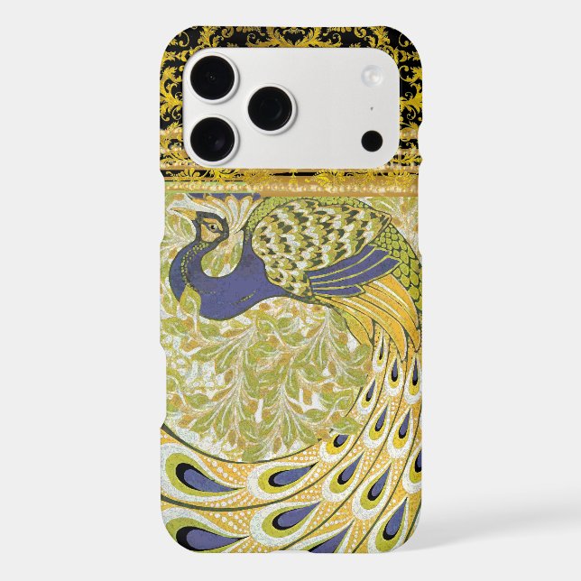 Art Deco Peacock Case-Mate iPhone Case (Back)